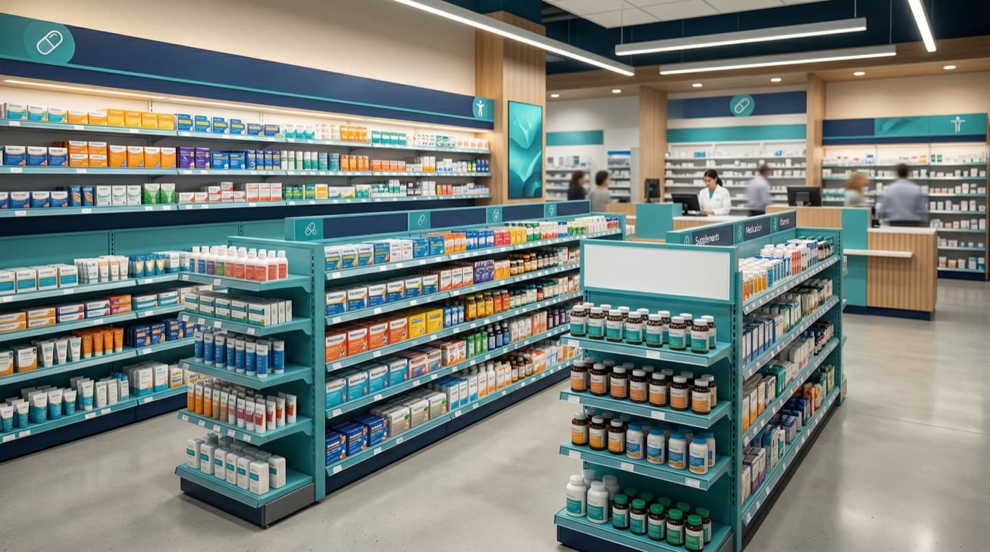 Pharmaceutical trade marketing team managing pharmacy channel strategy